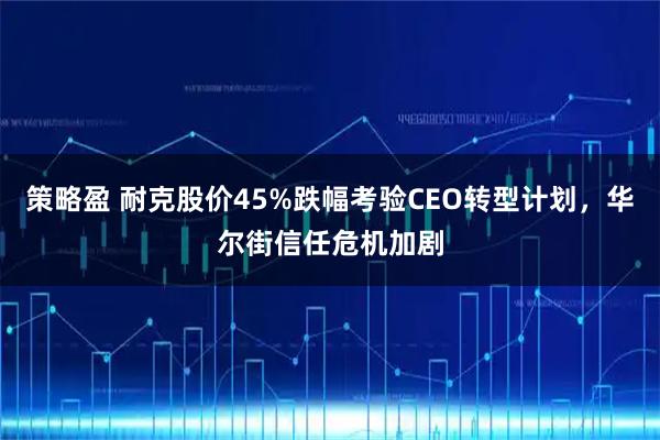 策略盈 耐克股价45%跌幅考验CEO转型计划，华尔街信任危机加剧