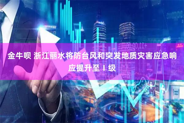 金牛呗 浙江丽水将防台风和突发地质灾害应急响应提升至Ⅰ级